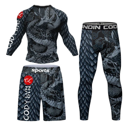 Apex Ritual Jiu-Jitsu Compression Set – Rashguard & MMA Fight Shorts