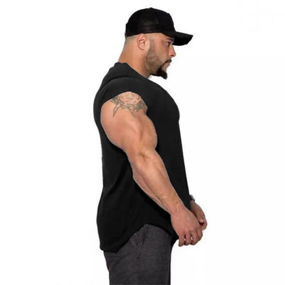 Apex Ritual – Men's Cotton Stringer Tank Top – Sleeveless Bodybuilding Gym Vest
