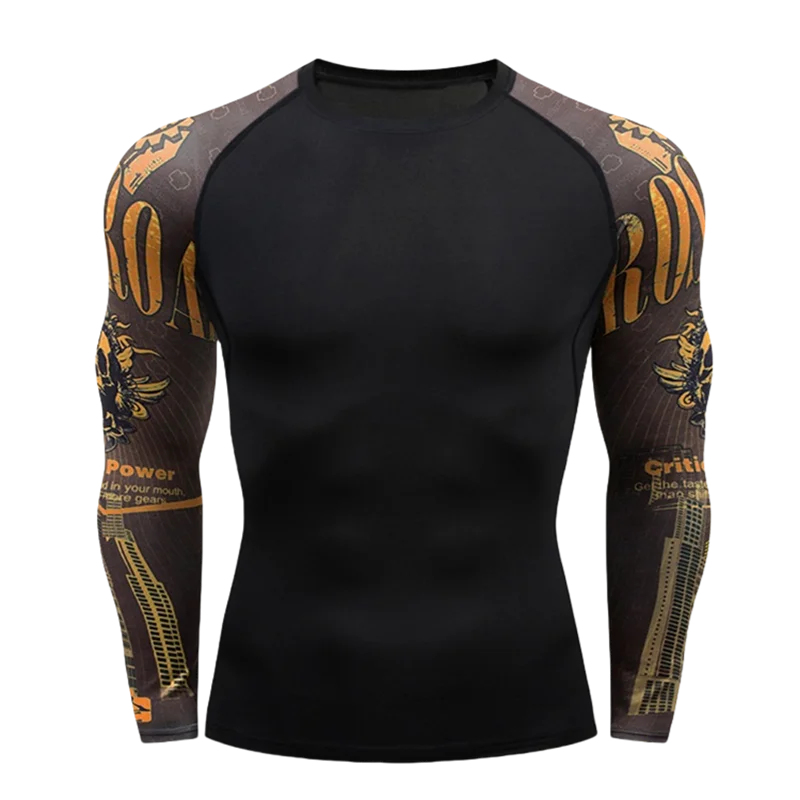 Apex Ritual – MMA Long Sleeve Rashguard – BJJ Muay Thai Compression Shirt Gym Boxing Jersey