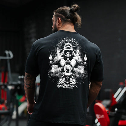 Apex Ritual Cotton Training Tee – Loose-Fit Round-Neck Gym & Sport Shirt