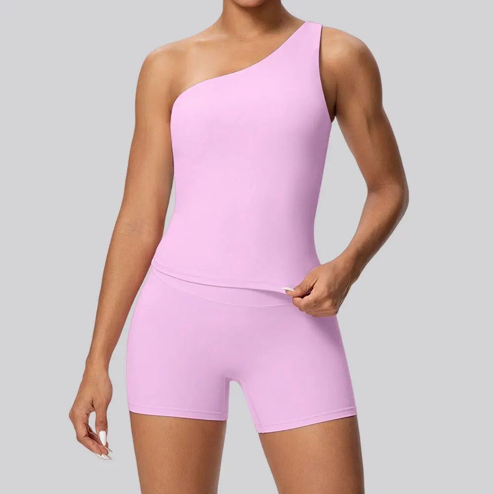 Apex Ritual Women's 2-Piece Sports Set – Push-Up Bra & Shorts