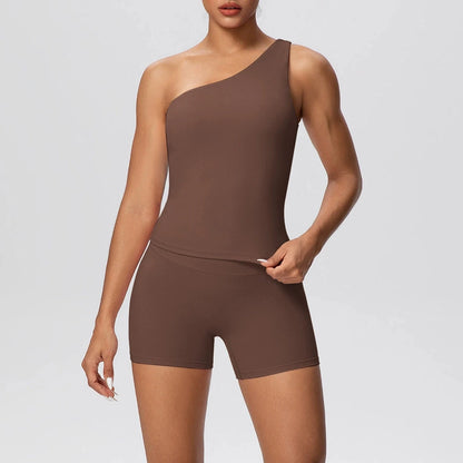 Apex Ritual Women's 2-Piece Sports Set – Push-Up Bra & Shorts