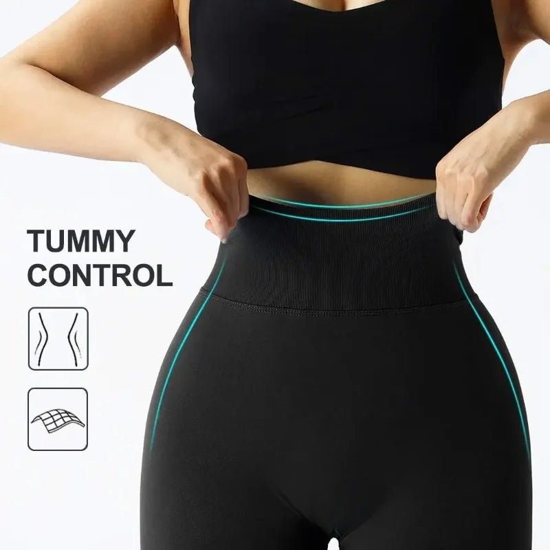 Apex Ritual – Women's Seamless High-Waist Training Leggings – Elastic Compression Fit