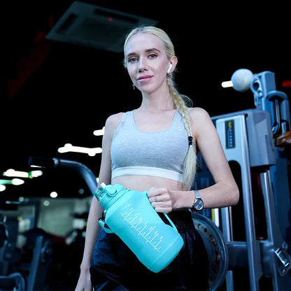 Apex Ritual – 2L Portable Silicone Water Bottle with Handle – Outdoor Sports & Gym Water Cup