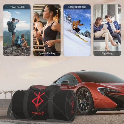 Apex Ritual – Anime Print Round Duffel Bag – Durable Outdoor Yoga Fitness & Travel Duffle Bag