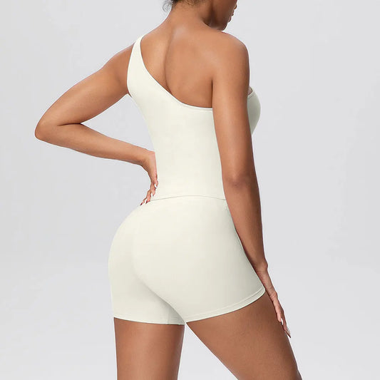 Apex Ritual Women's 2-Piece Sports Set – Push-Up Bra & Shorts