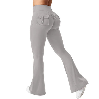Apex Ritual – Women's High-Waist Flare Leggings – Pocket Quick-Dry Training Pants
