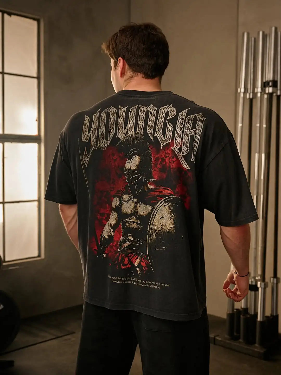 Apex Ritual Spartan Cotton T-Shirt – Loose-Fit Graphic Training Tee