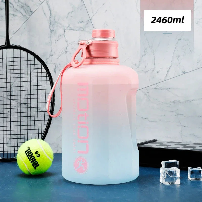 Apex Ritual – 2L Sports Water Bottle with Straw – Large Capacity Fitness Drinking Bottle with Scale