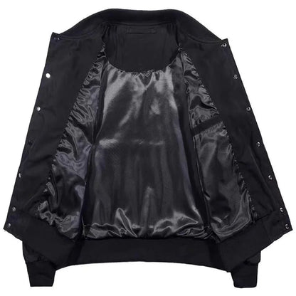 Apex Ritual – Techwear Varsity Bomber Jackets for Men – Skulls Punk Embroidery Baseball Jacket