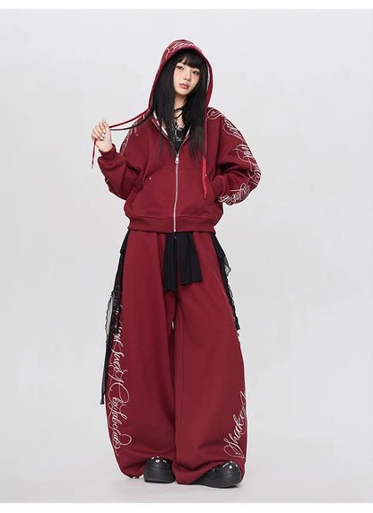 Apex Ritual – Gothic Thorn Body Set – Heavy Duty Hoodie & Sport Pants Women