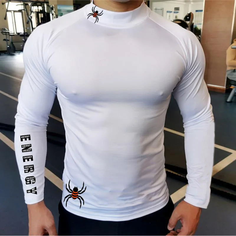 Apex Ritual – Men's Long Sleeve Compression Running T-Shirt – Quick-Dry Bodybuilding Fitness Top
