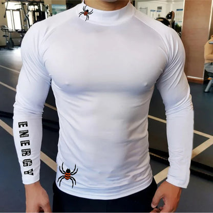 Apex Ritual – Men's Long Sleeve Compression Running T-Shirt – Quick-Dry Bodybuilding Fitness Top
