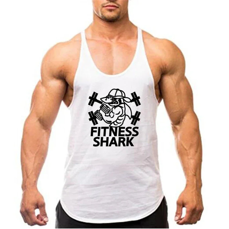Apex Ritual – Men's Y-Back Suspender Gym Tank – Cotton Breathable Bodybuilding Vest
