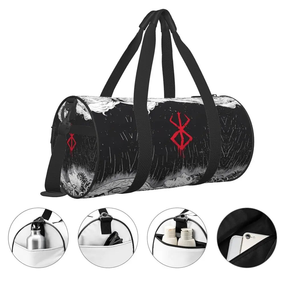 Apex Ritual – Anime Print Gym Bag – Large Capacity Waterproof Sports & Travel Bag